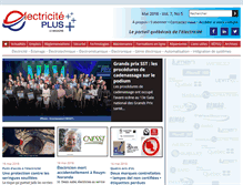 Tablet Screenshot of electricite-plus.com